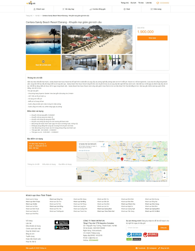 Giao diện web tin tức du lịch đẹp, chuẩn seo, dễ sử dụng